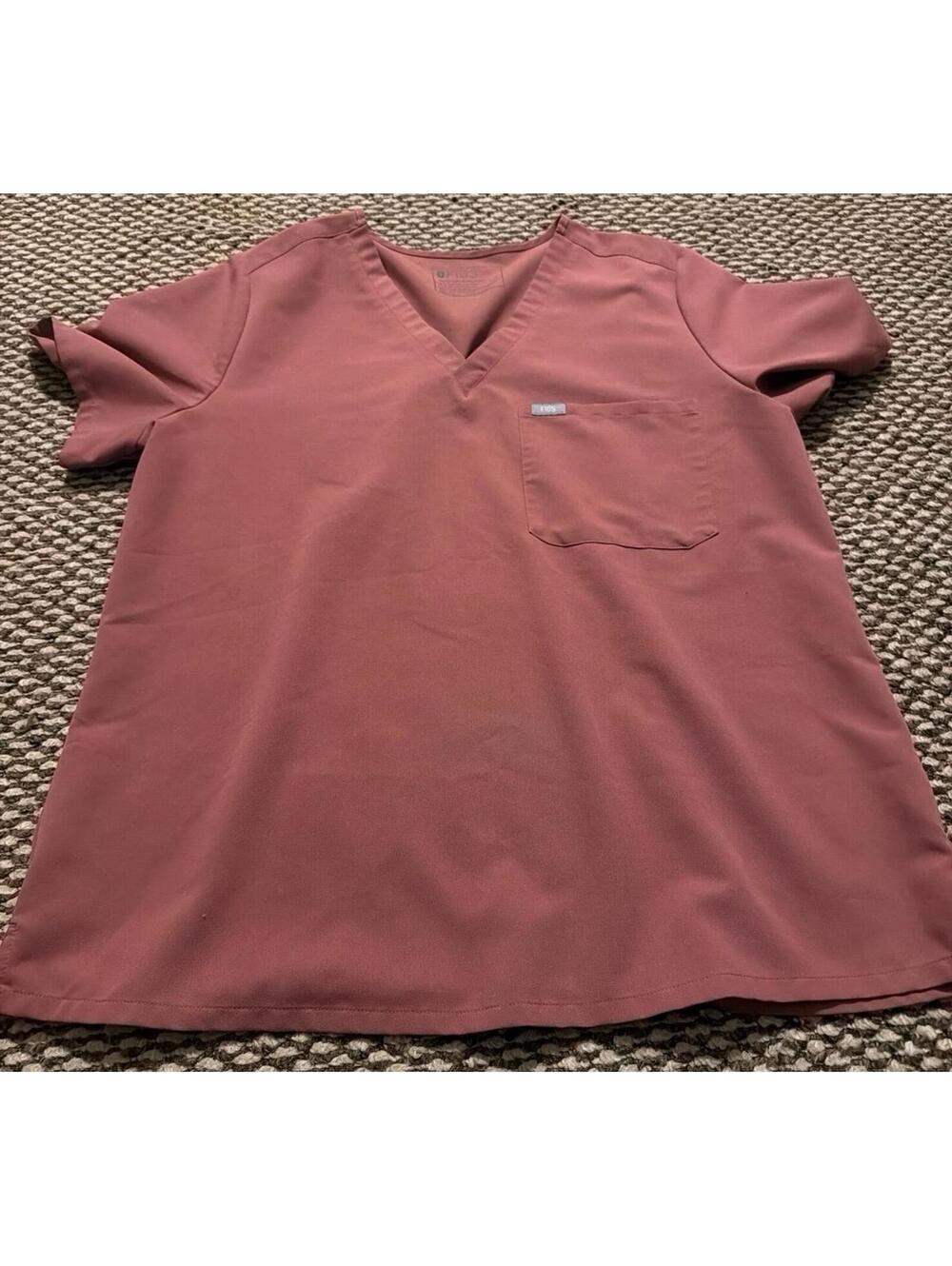 Mauve Catarina One-Pocket Scrub Top Womens XL